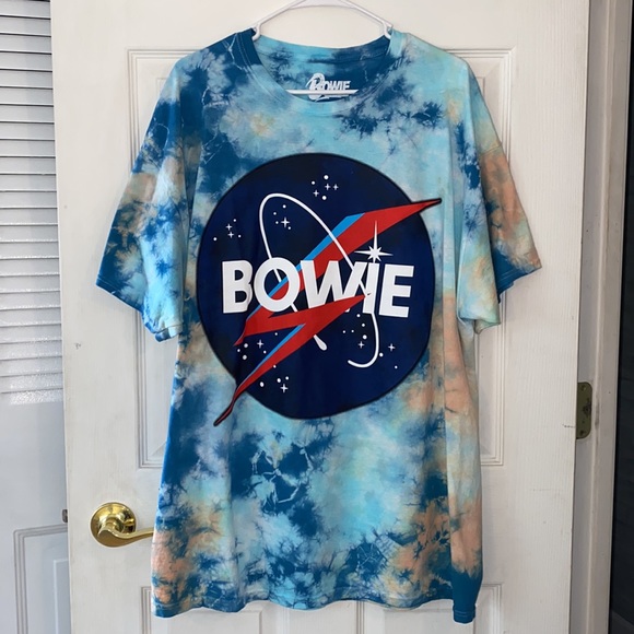 David Bowie Tye Dye Shirt - Picture 1 of 6